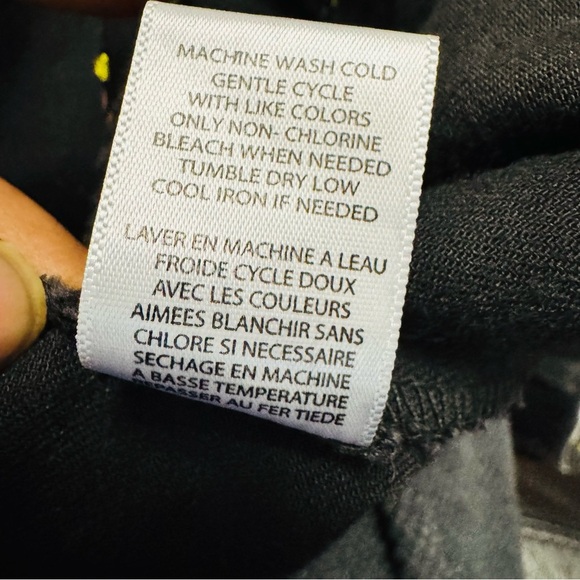 Tinseltown Black and Pink Cropped Ankle Jeans - Picture 5 of 5